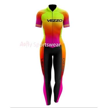 Imagem de Macacão de Ciclismo Feminino Proteção UV50+ e antibacteriana para uso 