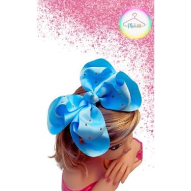 Imagem de Laço Bico de Pato Azul Strass - Acessórios