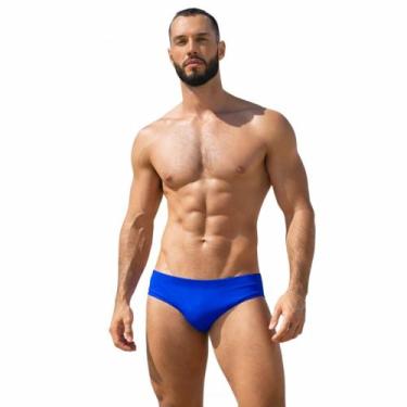 Imagem de Sunga Slip Forrada Adulto lateral 8cm - Veredas, Azul royal, M