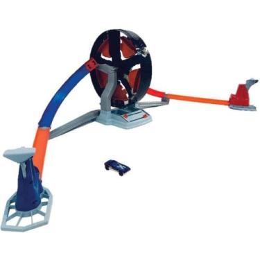 Imagem de Hot Wheels Pista e Acessório Competição Giratória Mattel, Azul, Único