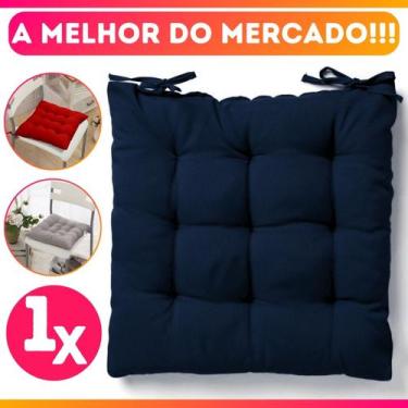 Imagem de Almofada Assento Cadeira Futton Futon 40x40cm Cores Diversas 100% Poli