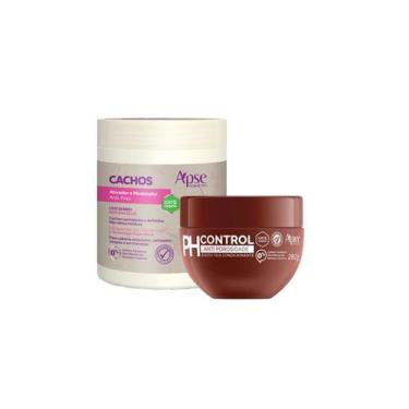 Imagem de Kit Ativador Cachos 500g Máscara Ph Control Antiporosidade 280g Apice 