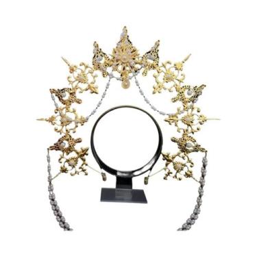 Imagem de Tiara De Cristal Gótica Com Halo, Acessórios De Cabelo Estilo KC Feito
