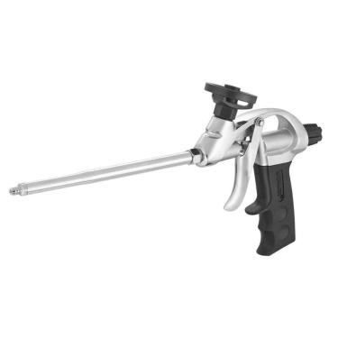 Imagem de Pistola Espuma Expansiva Inox Preta Worker com Controle Preciso e Corpo em Aço Inoxidável Bivolt
