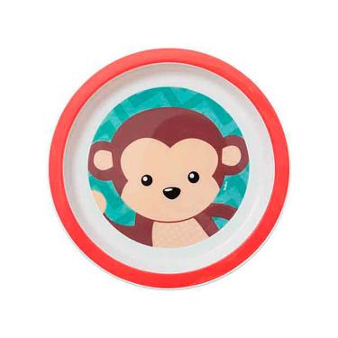 Imagem de Prato Raso Buba Baby Animal Fun Macaco com 1 unidade 1 Unidade