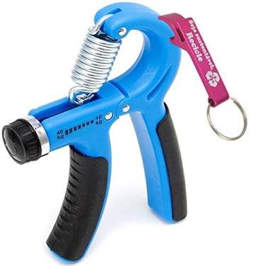 Imagem de Hand Grip Exercitador Para Mãos Punho Emborrachado Azul + Chaveiro CBRN15870