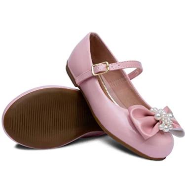 Imagem de Sapatilha Pópidi Infantil Feminina Laço Perola 02.25J (Rosa, BR, Criança de 4 a 8 anos, Numérico, 28)