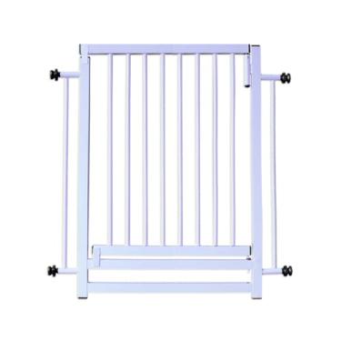 Imagem de Portão Grade para Porta Cachorros Pet Crianças Bebê Premium Reforçada 80cm Branco