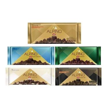 Imagem de Kit C/5 Tabletes Chocolates Alpino Nestlé 90G - Nestle