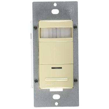Imagem de Leviton MDS10-I Lev-Lok Dispositivo de fiação modular DI PIR Interruptor de parede, sensor de ocupação, marfim