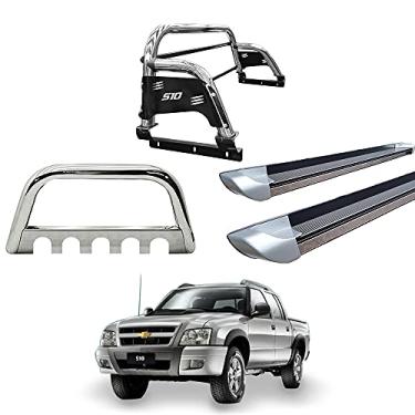 Imagem de Kit Quebra Mato +Santo Ant H3+Estr Perso-S10 94/11 Cromo C/D