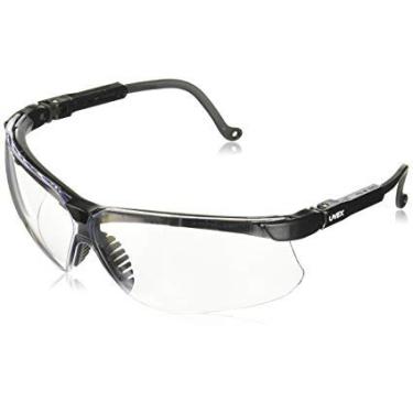 Imagem de UVEX by Honeywell 763-S3200D Genesis Safety Eyewear, Black Frame, Clear Lens, Dura-Stream Anti-Scratch/Anti-Fog Coating (Pack of 10)