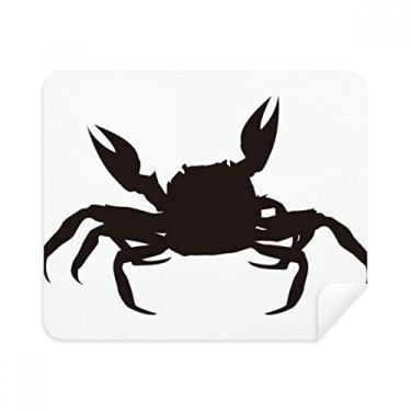 Imagem de Pano de limpeza de tela de organismo marinho Illastrato de caranguejo preto 2 peças tecido de camurça