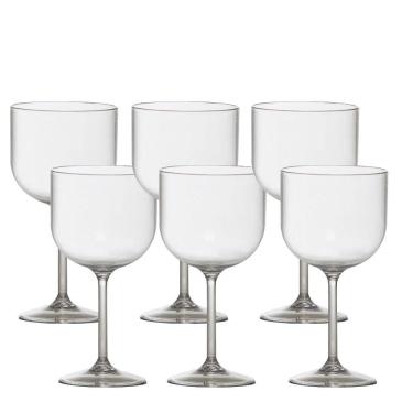 Imagem de Taça Gin 510ml em Policarbonato Vemplast Kit com 6 Pçs