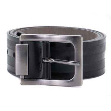 Imagem de Cinto masculino em couro Preto com ajuste