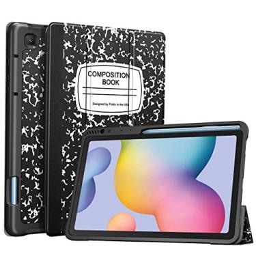 Imagem de Fintie Capa fina para Samsung Galaxy Tab S6 Lite 10,4 polegadas 2024/2022/2020 com suporte de caneta S integrado, capa traseira com suporte inteligente de TPU macio para despertar/hibernar