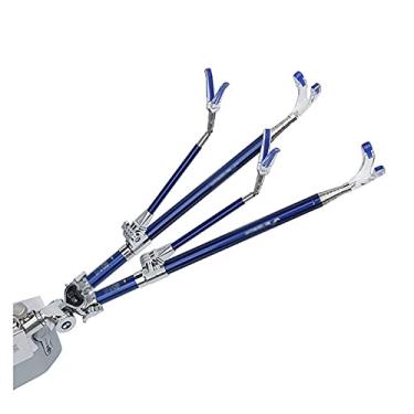 Imagem de Barraca de pesca Suporte duplo para caixa de pesca e cadeira de pesca, estrutura de torre dupla destacável e suporte de haste dupla Suporte para vara de pescar ( Color : Blue , Size : 1.9M )