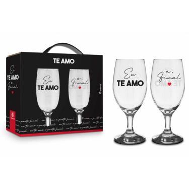 Imagem de Conjunto 2 Taças Windsor Te Amo E Ponto Final Presente