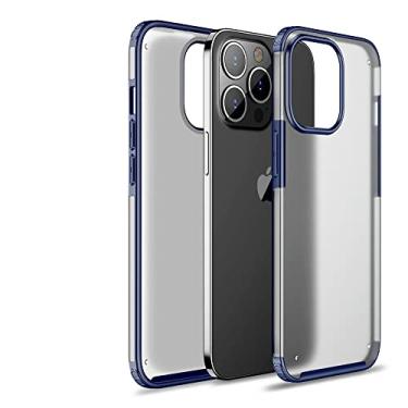 Imagem de Capa de telefone de silicone transparente fosco simples para iPhone 13 11 12 Pro Max 7 8 Plus X XS XR SE 2020 Capa à prova de choque, azul, para iPhone 7Plus/8Plus
