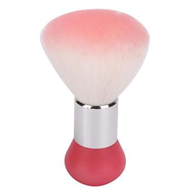 Imagem de Espanador de pescoço, varredura de cabelo quebrado, escova de limpeza de varredura de cabelo quebrado para barbearia, escova de pescoço de barbeiro macia para escovas de cabelo, escova de cabelo de limpeza de rosto (rosa)