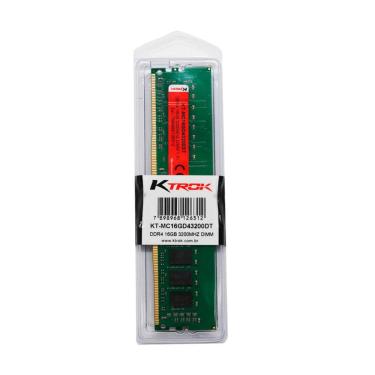 Imagem de Memória 16GB DDR4 3200MHz Ktrok - KT-MC16GD43200DT