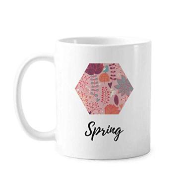 Imagem de Caneca de cerâmica para pintura de plantas com fio vermelho e cerâmica para café e porcelana