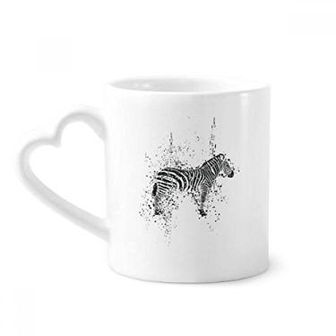 Imagem de Mexican Pinto simples caneca preta e branca café cerâmica copo de coração de vidro