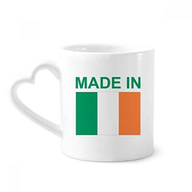 Imagem de Feito na Irlanda Country Love Caneca de café cerâmica copo de coração de vidro