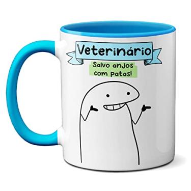Imagem de Caneca Veterinário Habilidade em Compreender Cachorrês Gatês (Azul)