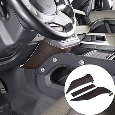 Imagem de PIUGILH Painel de mudança de marchas do console central tampa de guarnição lateral acessórios decoração para Land Rover Defender 2020-2023 90 110 130, 3 peças