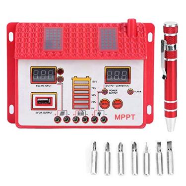 Imagem de Controlador de carga solar Mppt, regulador de painel de carregamento solar de 12 V/24 V com visor LCD controlador de bateria de rastreamento de ponto de potência máxima (30 A)