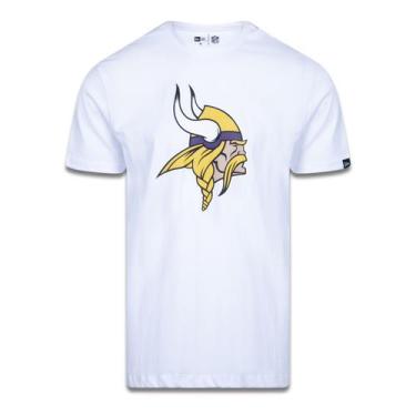 Imagem de Camiseta Plus Size Minnesota Vikings Nfl Branco Preto New Era