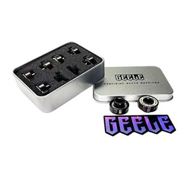 Imagem de Newmind 8 peças de rolamentos de skate premium, rolamentos Pro Longboard, 608, ABEC-11 substituição de rolamento de roda de proteção dupla