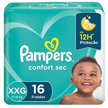 Imagem de Pampers Confort Sec Fralda Descartável Tamanho XXG 16 Unidades
