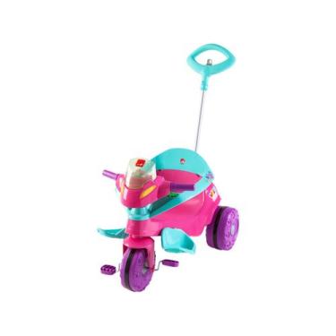 Imagem de Triciclo Infantil Passeio E Pedal Velobaby - Com Empurrador Bandeirant