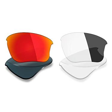 Imagem de 2 pares de lentes polarizadas de substituição da Mryok para óculos de sol Oakley Flak Jacket XLJ – Opções