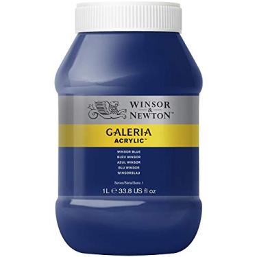 Imagem de Winsor & Newton Tinta Acrílica Galeria W&N 1 Litro 706 Winsor Blue