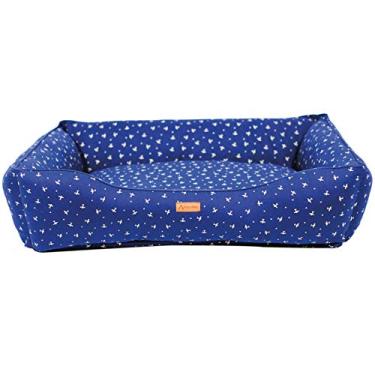 Imagem de Cama PREMIUM Para Cachorro e Gato Patch Petz Com Aquablock Ativo (Azul c/Aviões, G)