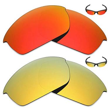 Imagem de Mryok 2 pares de lentes polarizadas de substituição para óculos de sol Oakley Flak Jacket – Opções
