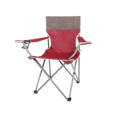Imagem de Cadeira de acampamento portátil - cadeiras de mochila dobráveis ​​compactas, cadeira de mochila dobrável em uma bolsa para atividades ao ar livre, acampamento, piquenique, caminhadas, vermelho