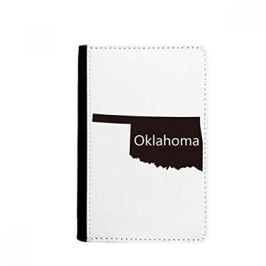 Imagem de Carteira com contorno de mapa dos EUA Oklahoma America Porta-passaporte Notecase Burse Carteira porta-cartões