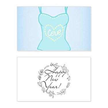 Imagem de Roupa de banho azul ilustração festival ano novo cartão felicitações Bless mensagem presente