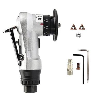 Imagem de Chusui Máquina de chanfrar pneumática Carpinteiro Ferramenta de chanfrar Portátil Moedor de mão Metal Madeira Acrílico Rebarbador Biselado Máquina de aparar