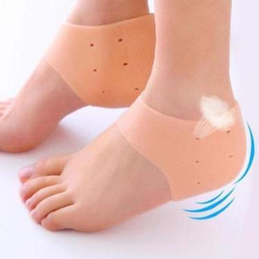 Imagem de Par De Meia Palmilha Silicone Esporão Calcanhar