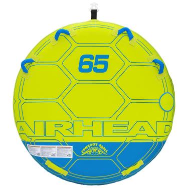 Imagem de Airhead Tubo rebocável Comfort Shell 1-2 Rider para passeios de barco e esportes aquáticos, reboque Kwik-Connect, capa de nylon com costura dupla e válvula de segurança de velocidade patenteada para