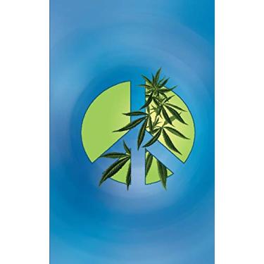 Imagem de Cannabis Rating Journal - Blue Peace: 5 X 8 Peace Sign 200 Page Blank Form THC CBD Cannabis Rating Journal Perfect for Medical Cannabis or Recreational Use