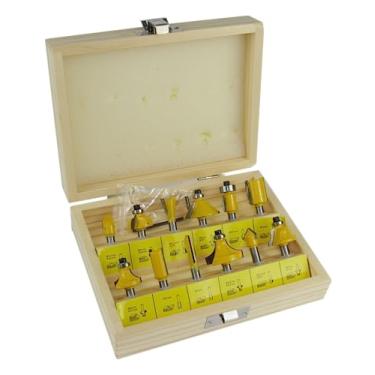 Imagem de JOGO DE FRESA PARA MADEIRA 12 PEÇAS TITANIUM