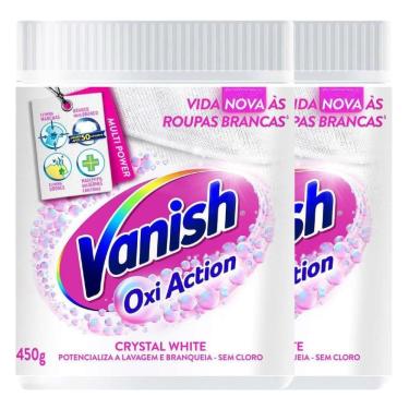 Imagem de Kit com 2 Tira Manchas Vanish Oxi Crystal White 450Gr