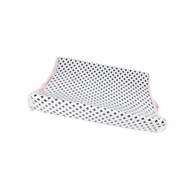 Imagem de Trocador Americano Cruzeta Preto Branco com Rosa - Incrível! Bebê Querido