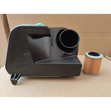Imagem de Elemento de filtro de ar 707800288 Filtro de óleo 420256188 Kit de filtro compatível com Can-Am Outlander Renegade 650 800 800R Max 2009-2012
